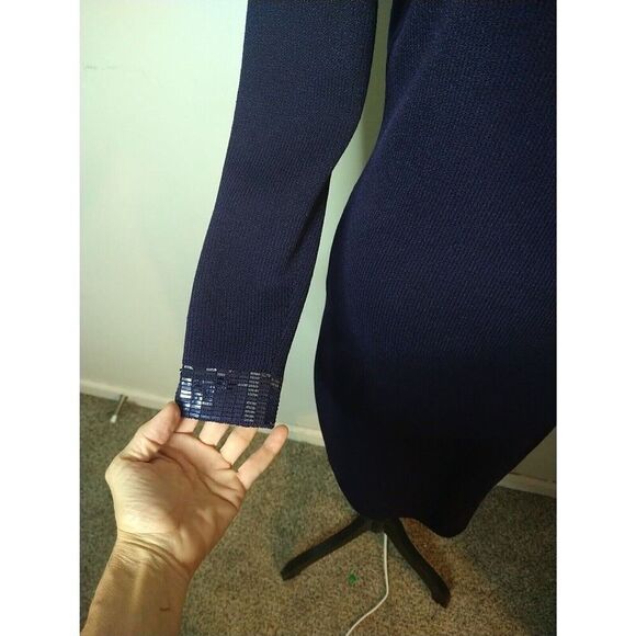 St John Wool & Linen Open Back Puff Sleeve  dress Purple Sz 4  Boho Vintage Y2k - Picture 9 of 15